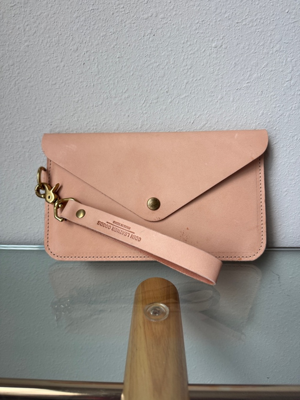 Odin Leather Goods Elle Clutch with Wristlet - Made in Texas